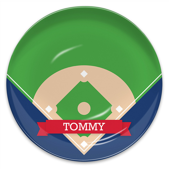 Baseball Field Melamine Plate